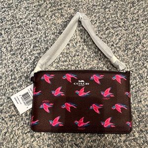 Coach Zipper Wallet (NWT) Happy Bird Print